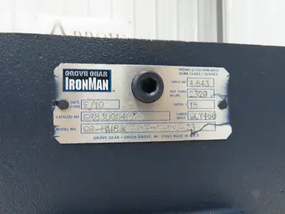 Grove Gear Ironman GR-HM-830-15-H1-180-23 Gearbox 15:1 Ratio 180TC Hollow Shaft