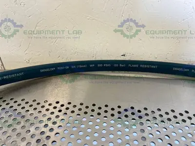 USED SWAGELOK PUSH ON 123" FLAME RESISTANT HOSE 3/4” 19MM WP 300 PSIG