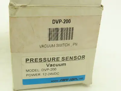 Foco DVP-200 Pressure Switch 12-24VDC 1/8" NPT 4-Pin Plug 0-29.9 InHg