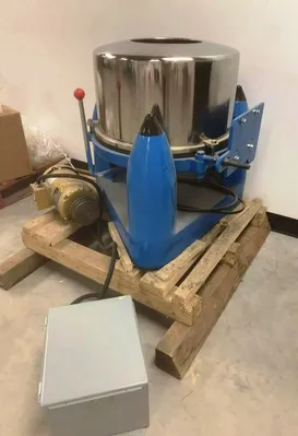 Chinese 20 x 11 perforate basket centrifuge, 304SS.