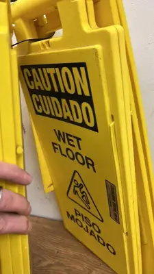 Assorted Set of 7 Folding Safety Floor Signs