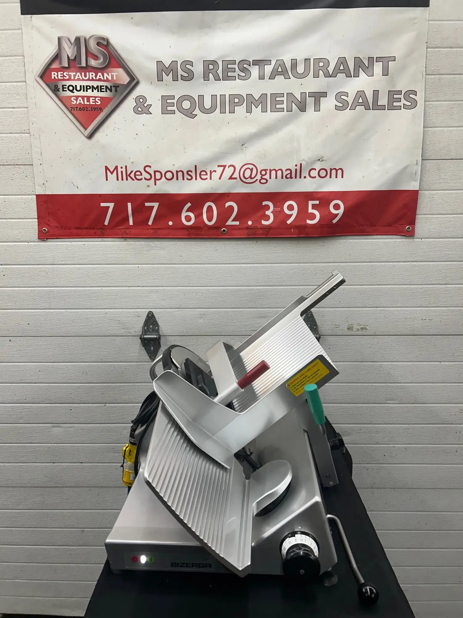 Bizerba 2016 GSPH Manual Deli Slicer Fully Refurbished