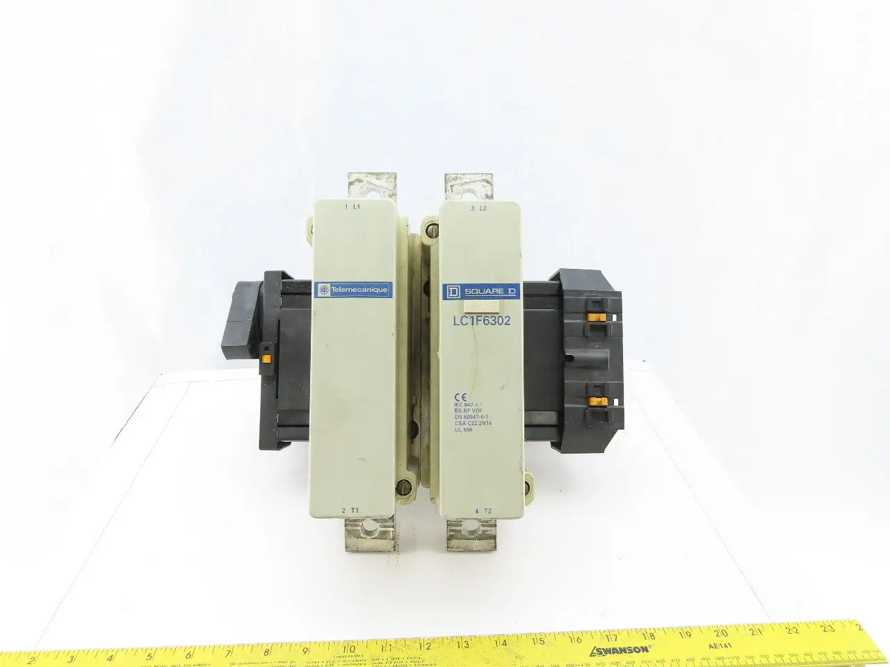 Telemecanique Square D LC1F6302 Mechanical Contactor 600V 1000A Continuous 2Pole