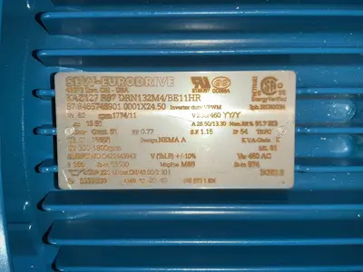 Used SEWEURODRIVE KAZ127 R87 DRN132M4/BE11HR Motors (misc) Ohio US | HGR 24 #1513496