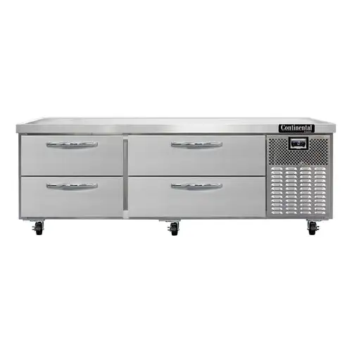 Continental D72GFN 72" Chef Base Freezer W/ (4) Drawers - 115v