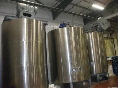 10,000 L S/S JKTD Mixer Tank