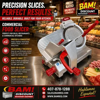 Used BERKEL 825A-PLUS Slicers / Dicers / Cutters Florida US | BAM Discount Restaurant Equipment #1230724