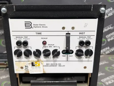 Basler Electric BE1-50/51B-105 Self-Powered Time Overcurrent Relay Used