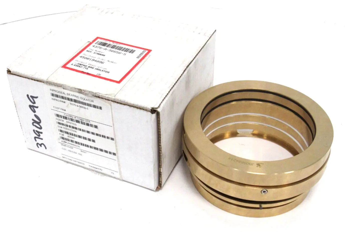 NEW INPRO 4375-A-56656-5 BEARING ISOLATOR 3790699 4375A566565 J009684218 4.438"