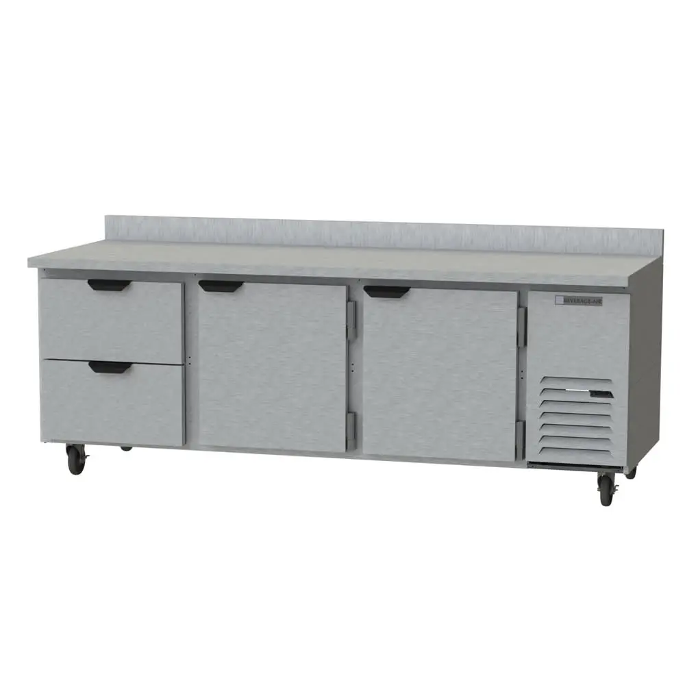 Beverage-Air WTRD93AHC-2 93" Worktop Refrigerator W/ (3) Section, 115v