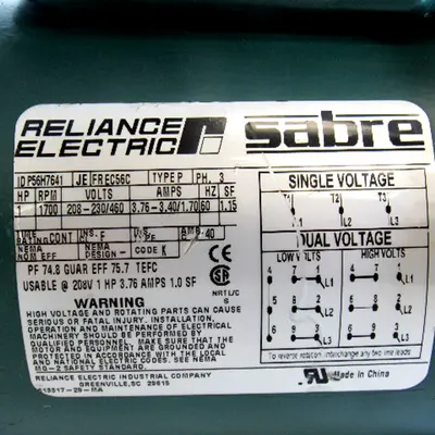 USED RELIANCE ELECTRIC P56H7641