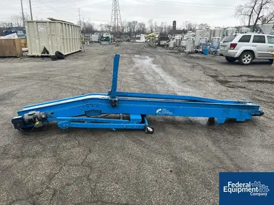 USED New London Engineering 10" New London Inclined Belt Conveyor, Model T4-521-10"