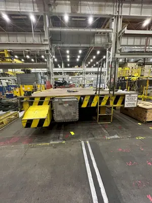 150 TON x 14' WIDE x 34' LONG P&E HEAVY DUTY SELF POWERED TRANSER RAIL CAR / CART: STOCK #23112