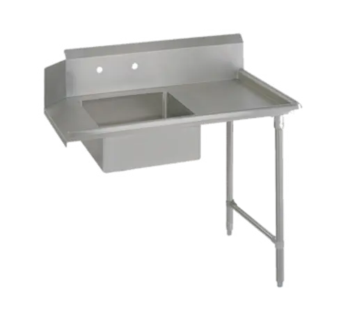 John Boos EDTS8-S30-R36 36" Soiled Dishtable w/ Galvanized Legs & 18 ga Stainless Top, R to L