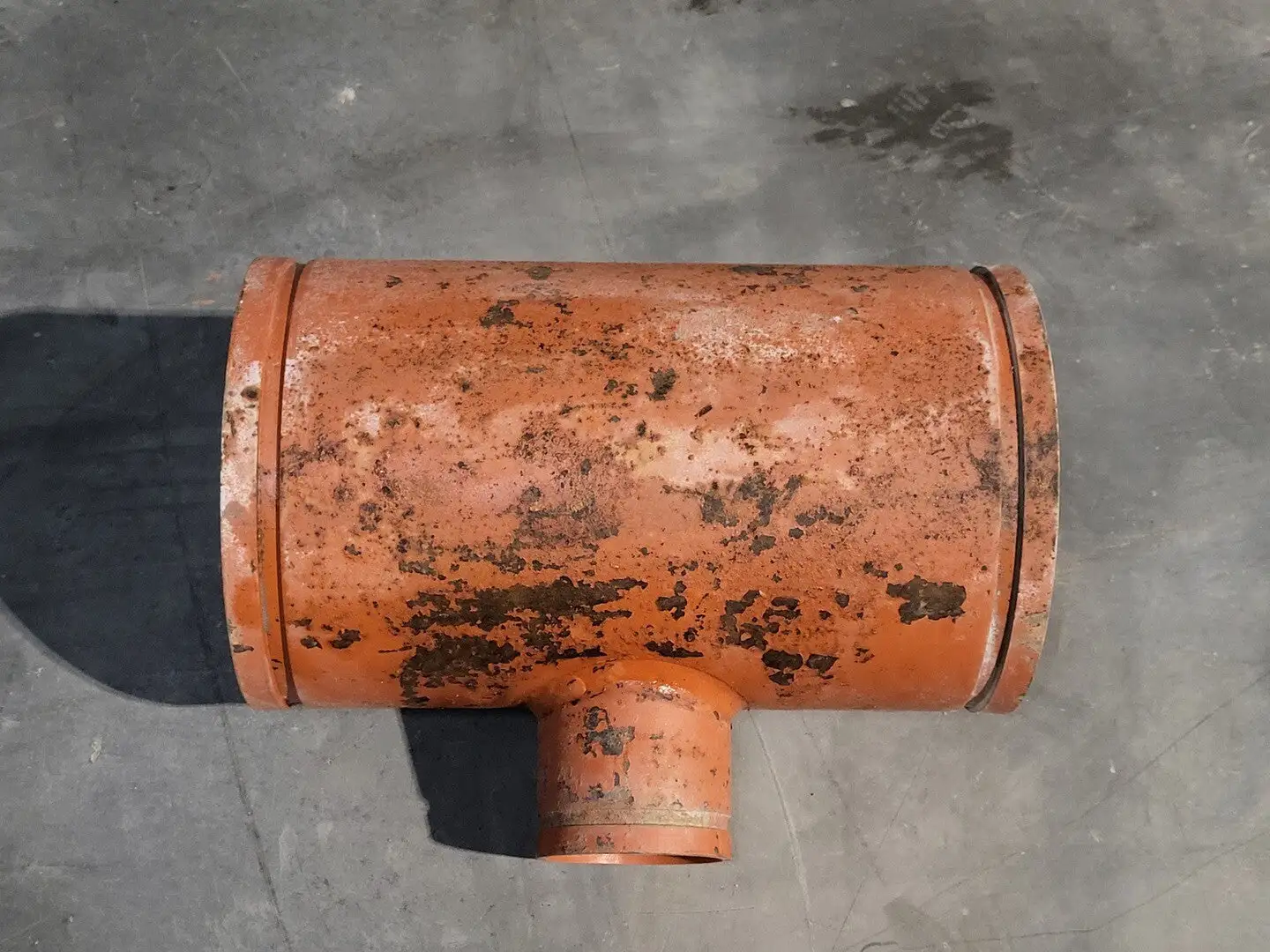 10"x10"x4" Grooved End Reducing Tee Fitting