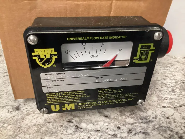 New | in-Stock UNIVERSAL FLOW MONITORS 2459-50-1-1/2-0 Air Velocity and Flow Michigan US | Ideal Machinery #763690