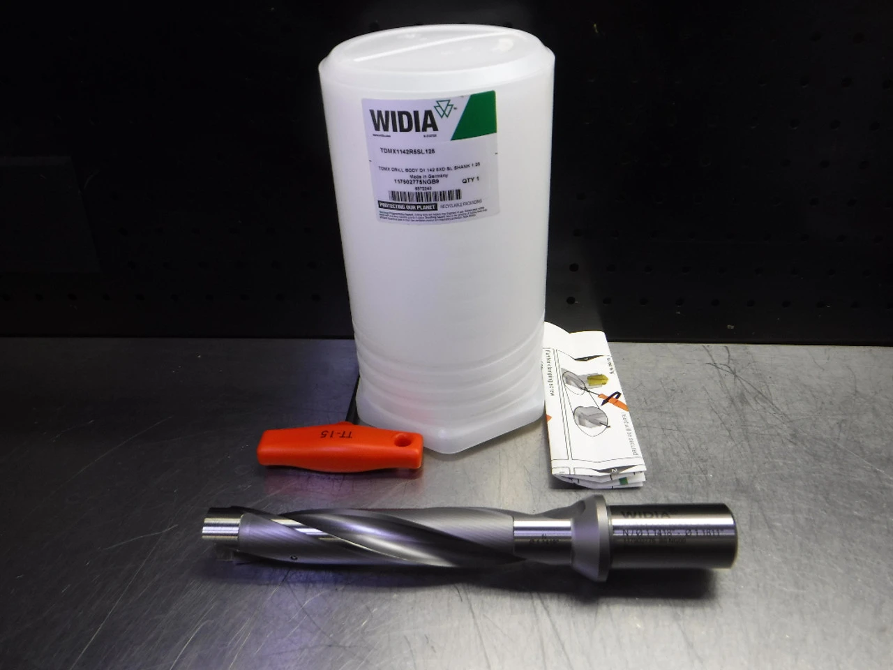 Widia 1.1418" 2 Flute Coolant Thru Indexable Drill TDMX1142R5SL125 (LOC3016B)