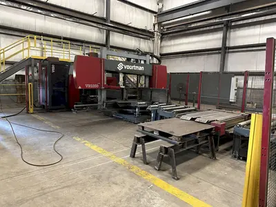 41" X 18" VOORTMAN BEAM LINE, VB1050 SAW,  V630DRILL & V808 PLASMA COPER ROBOT, NEW 2016: STOCK 20792