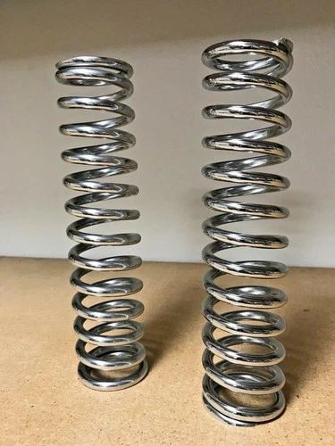 Lot of 2 Works Performance Compression Spring 10.25" Long 150Lb .331 Wire Chrome