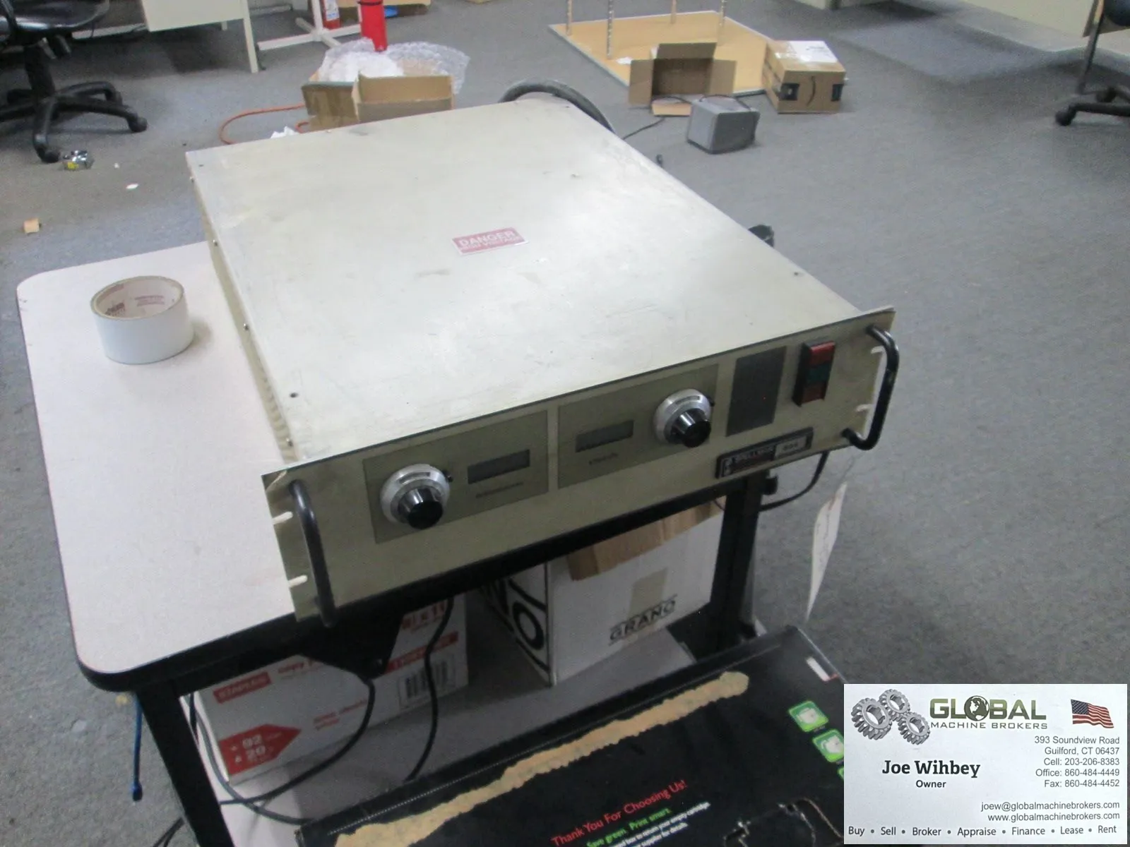 Spellman Model SA10P4 220/1Ph Analog Controlled Power Supply W/Digital Displays