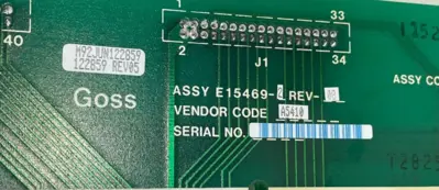 USED ROCKWELL-GOSS E15469-2 PC BOARD ASSEMBLY REV08 E154692