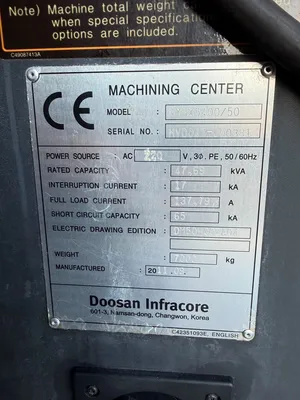 2011 DOOSAN MYNX 5400/50 Vertical Machining Centers | GMT (19)