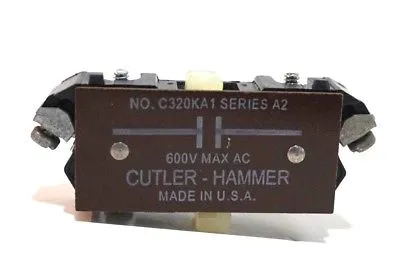 NEW CUTLER HAMMER C320KA1 AUXILIARY CONTACT SER.A2