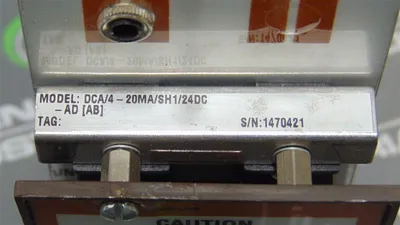 Moore Industries DCA/4-20MA/SH1/24DC-AD DC Current Alarm Module Used