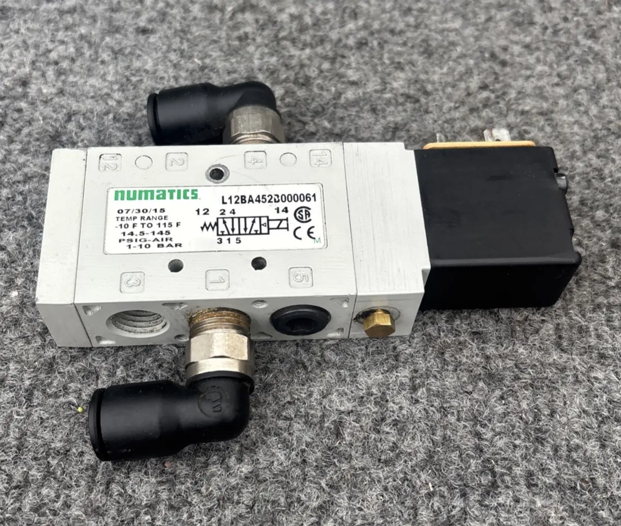 Used Numatics L12BA452B000061 Solenoid Valves California US | Davliegogo LLC #1706988