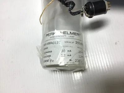 Perkin Elmer 303-6037 Intensitron Hollow Cathode Lamp 30Ma