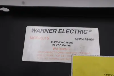 Warner Electric MCS-2015 Actuator Control 6932-448-004 NEW OPEN BOX STK CC161