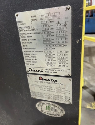 1991 AMADA FBD-1025E Press Brakes | Bayou Machinery (6)
