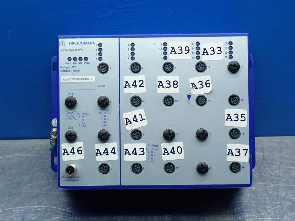 Used HIRSCHMANN OS20002000T5T5T5TBBY999GMSE3S Relays & Switches | HGR 24 #739206