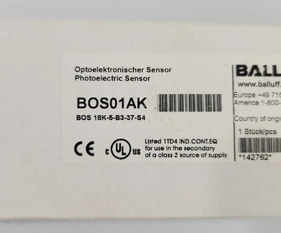 NEW Balluff BOS 18K-5-B3-37-S4