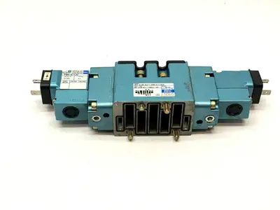 Solenoid Pilot Operated Valve | MAC Valves MV-A2B-A211-PM-611JC9  w/ Solenoids - Used