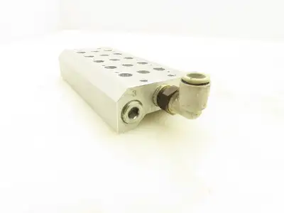 Koganei 180M5F 5-Station Hydraulic Manifold Base 1/4" NPT Port