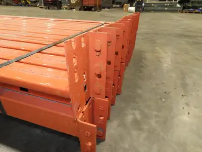 96"x 2-1/2" 25E Teardrop Pallet Rack Step Beam Crossmember New Style Lot of 28