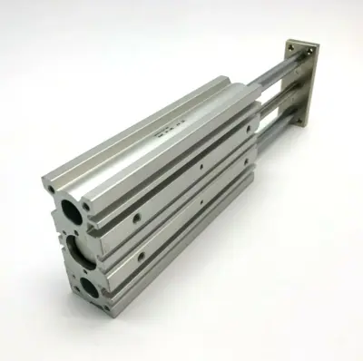Used SMC COMPACT GUIDE SLIDE BEARING CYLINDER 20MM BORE 100MM STROKE Pneumatic Cylinders | Maverick Industrial Sales #1101303