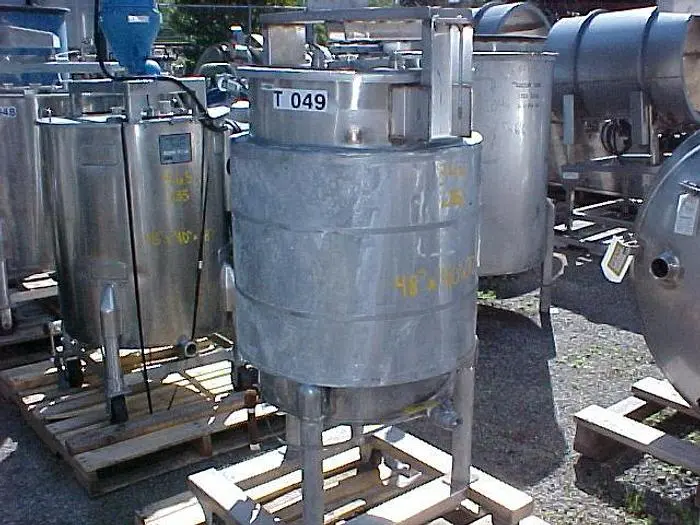 Tank, 63 Gallon, 316 Stainless Steel, 23" X 35", Jacketed, FT/CB #C738311