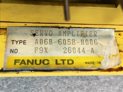 USED FANUC SERVO AMPLIFIER ( FANUC ) A06B-6058-H006-