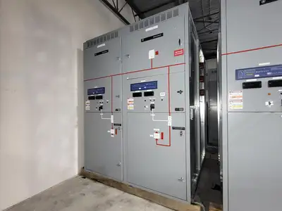 25kV 1200A 3ph Switchgear Unit w/ (2) Power Vac Breaker VB1 27.0-16-0