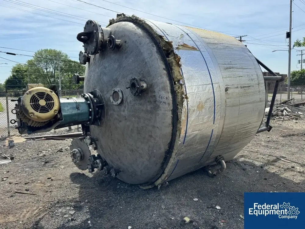 USED Alloy Fabricators 3,000 Gal Alloy Fab Kettle, 304 S/S, 5/150#