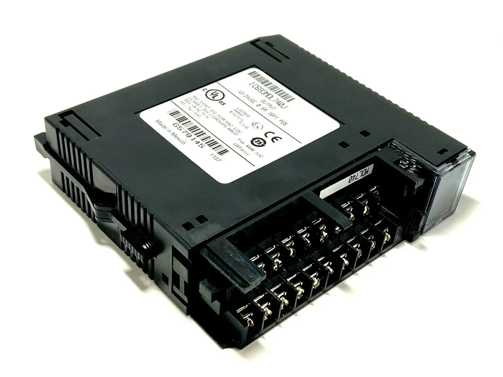 Used GE Output 12/24VDC 0.5A 16 PT NO COVER PLC Input & Output Michigan US | Maverick Industrial Sales #1392907