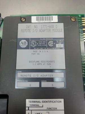 Allen Bradley 1771-ASB/D Remote I/O Adapter Module. 3E-37