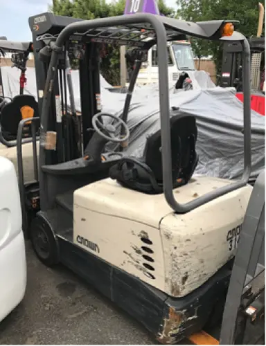 Used 2014 CROWN SC5200-40 4-Wheel Sit down Electric Counterbalance Forklifts Pennsylvania US | National Lift Equipment #1502126