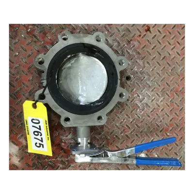 Used 6" Keystone Figure 920 316 Stainless Manual Butterfly Valve