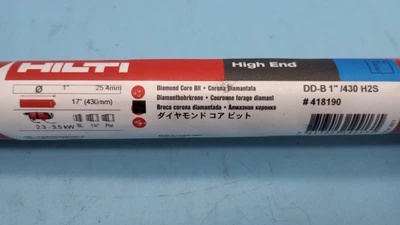 NEW Hilti High End Concrete Diamond Core Drill Bit 418190
