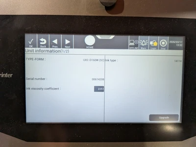USED HITACHI UX2-D160W