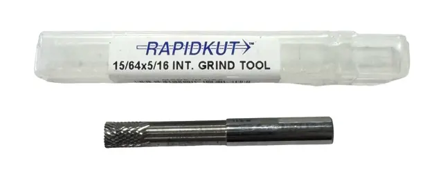 RapidKut 15/64" Solid Carbide Internal Grinding Tool Diamond Cut Clyinder Shape