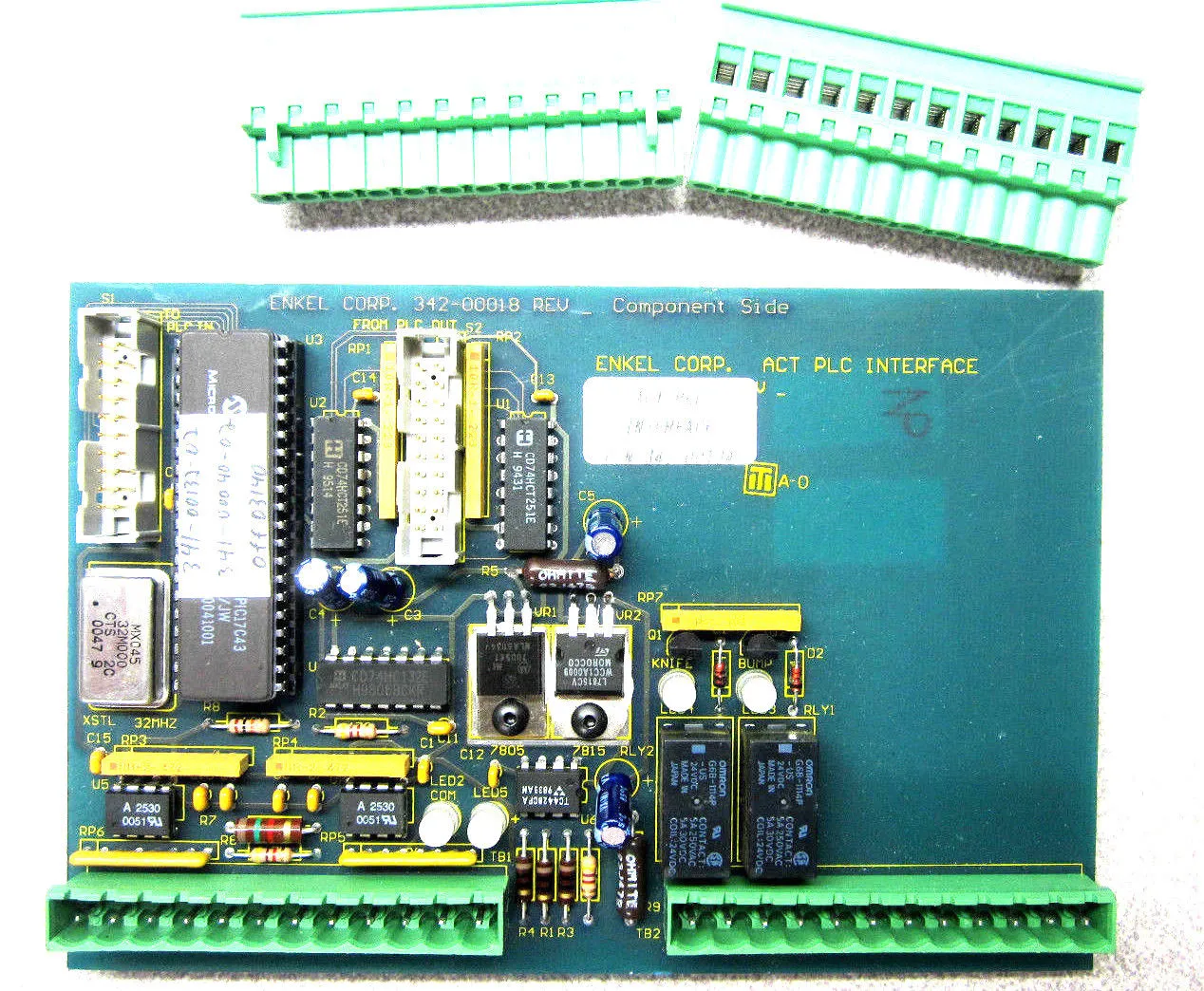 USED ENKEL CORPORATION 341-00134 PC BOARD 34100134